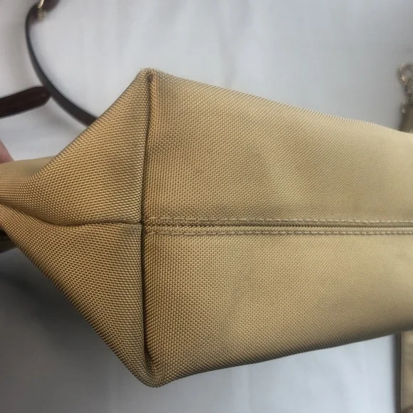 Dooney & Bourke Khaki Tan Nylon Collection Adjustable Shoulder Crossbody Bag - Picture 6 of 16